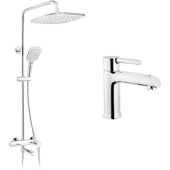Душовий гарнітур Kroner Essen-C063 + змішувач Essen-C010 (CVS30215)