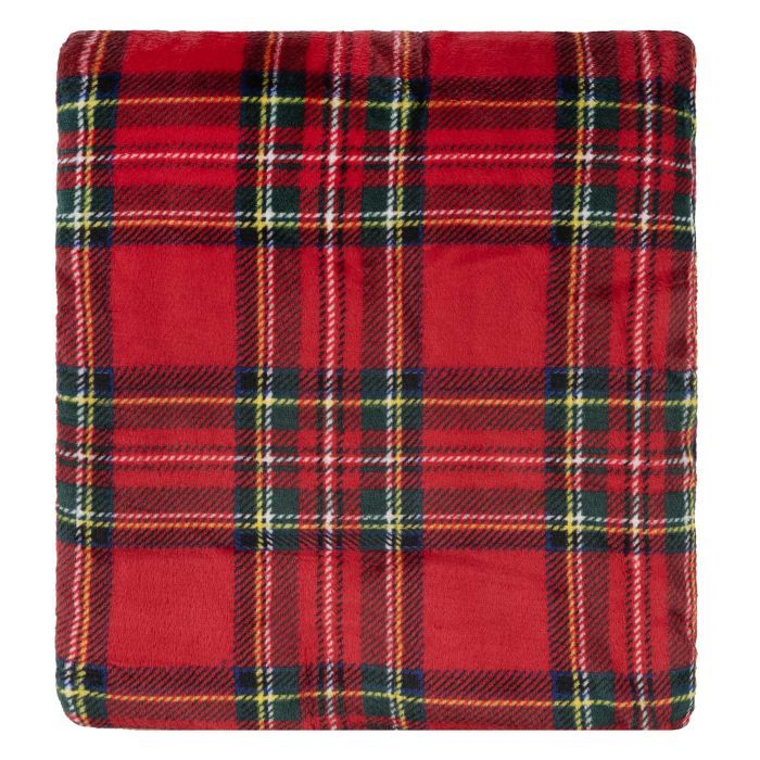 Плед Ardesto Christmas Flannel 160х200см, 100% полиэстер, клетка, красный (ART0133PB) изображение 2