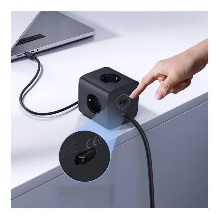 Мережевий фільтр живлення Baseus EnerFill FA11 Cube Power Strip (E00082100123-00) зображення 10