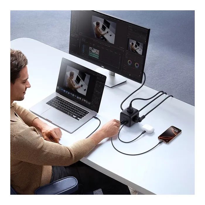 Мережевий фільтр живлення Baseus EnerFill FA11 Cube Power Strip (E00082100123-00) зображення 11