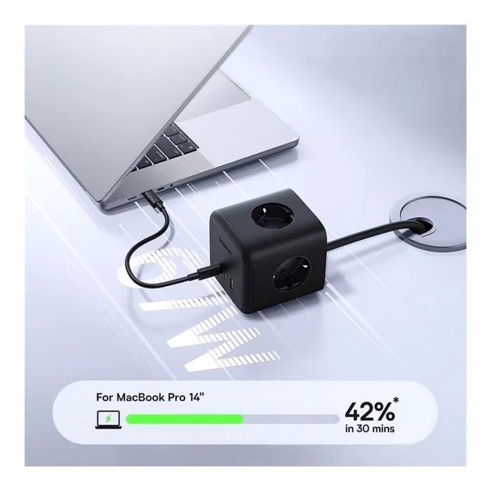 Мережевий фільтр живлення Baseus EnerFill FA11 Cube Power Strip (E00082100123-00) зображення 7