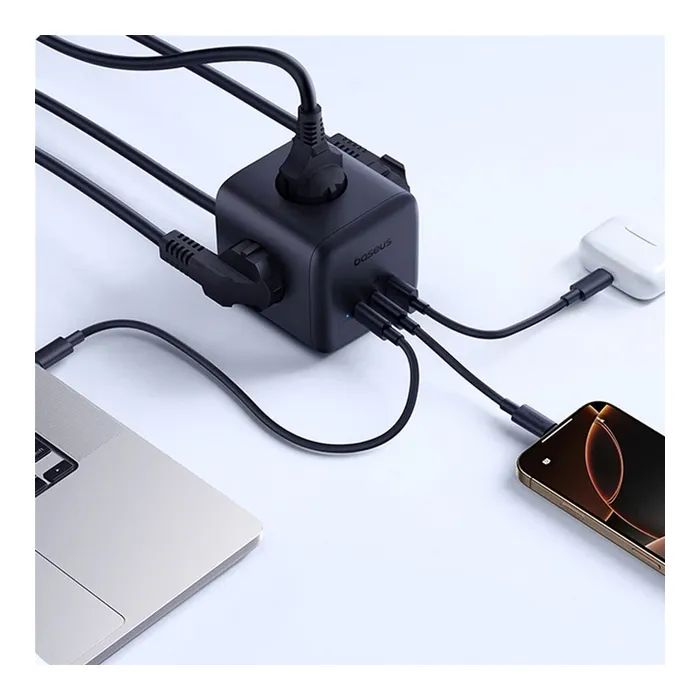Мережевий фільтр живлення Baseus EnerFill FA11 Cube Power Strip (E00082100123-00) зображення 8