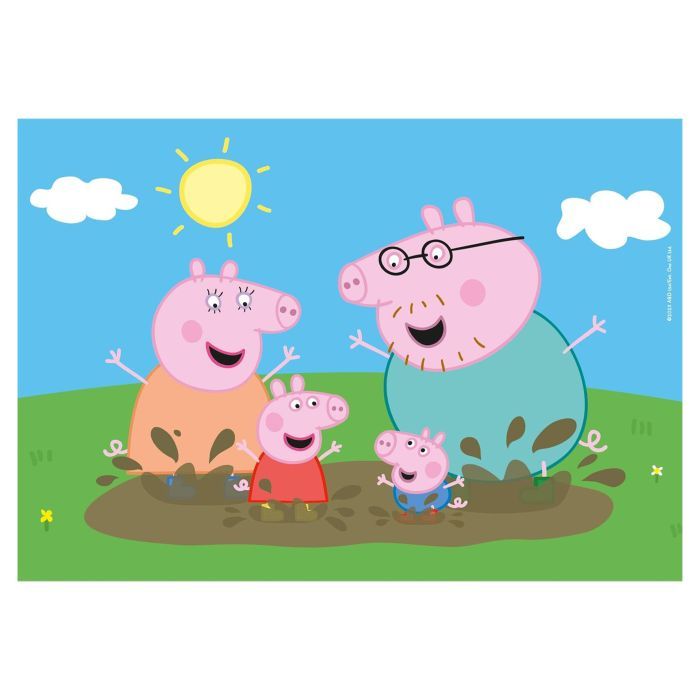 Пазл Clementoni 2 в 1 Peppa Pig, 2 по 20 елементів (24797) зображення 3
