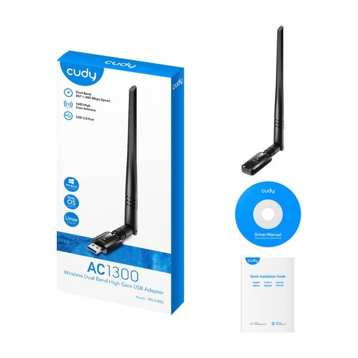 Сетевая карта Wi-Fi Cudy WU1400 изображение 6