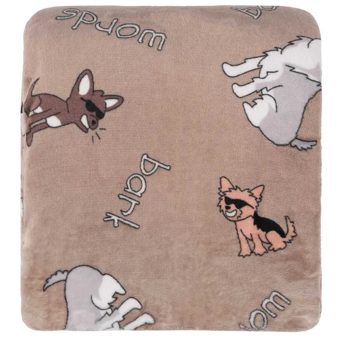 Плед Ardesto Flannel 100% поліестер, песики в окулярах 160х200 см (ART0129PB) зображення 2