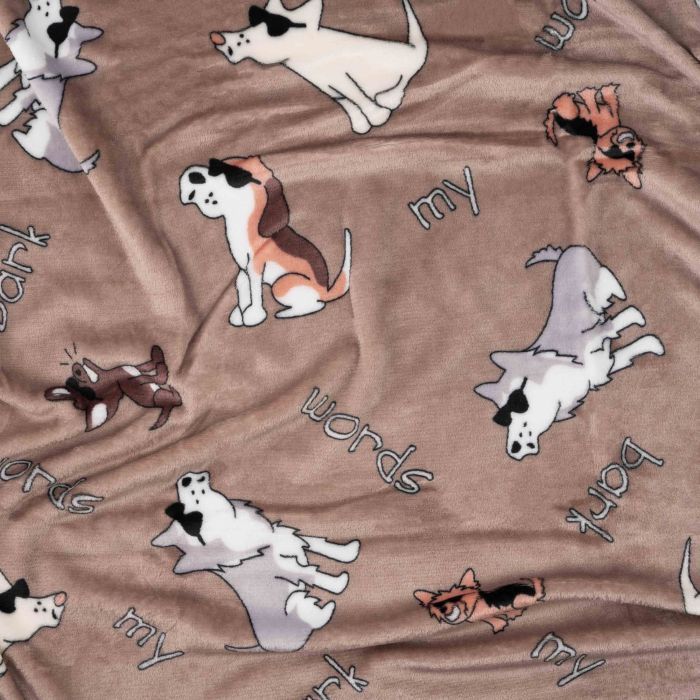 Плед Ardesto Flannel 100% поліестер, песики в окулярах 160х200 см (ART0129PB) зображення 3