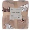 Плед Ardesto Flannel 100% поліестер, песики в окулярах 160х200 см (ART0129PB)