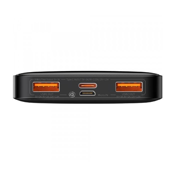 Батарея універсальна Baseus 10000mAh Bipow Overseas Edition 20W, Black (PPBD050301) зображення 4