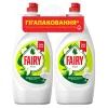 Средство для ручного мытья посуды Fairy Зеленое яблоко 2 x 900 мл (8006530210904)