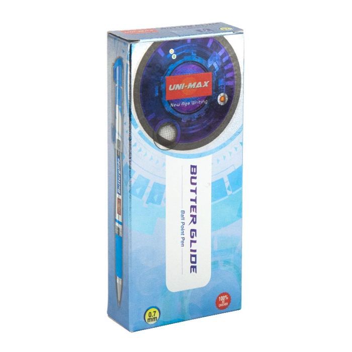 Ручка кулькова Unimax Butterglide, чорна (UX-122-01) зображення 3