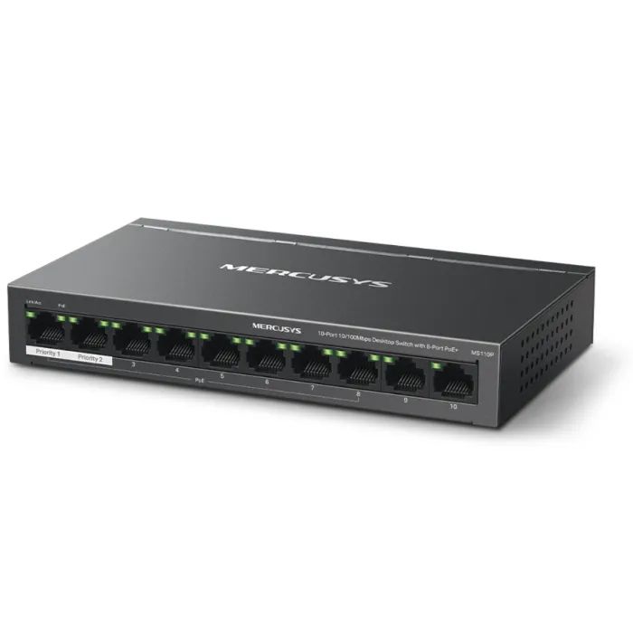 Комутатор мережевий Mercusys MS110P зображення 2