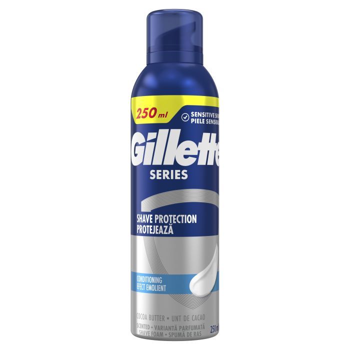 Піна для гоління Gillette Series Conditioning З маслом какао 250 мл (8006530154680) зображення 2