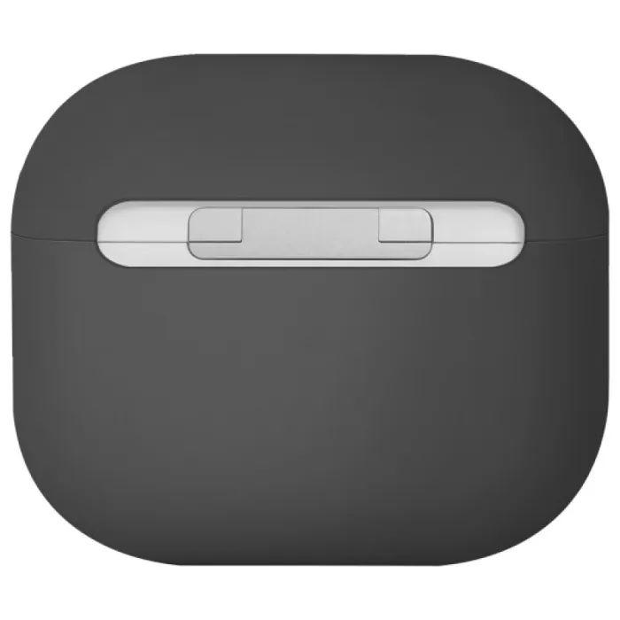 Чехол для наушников Uniq Lino AirPods 4 Silicone Ash Grey (8886463691373) изображение 2