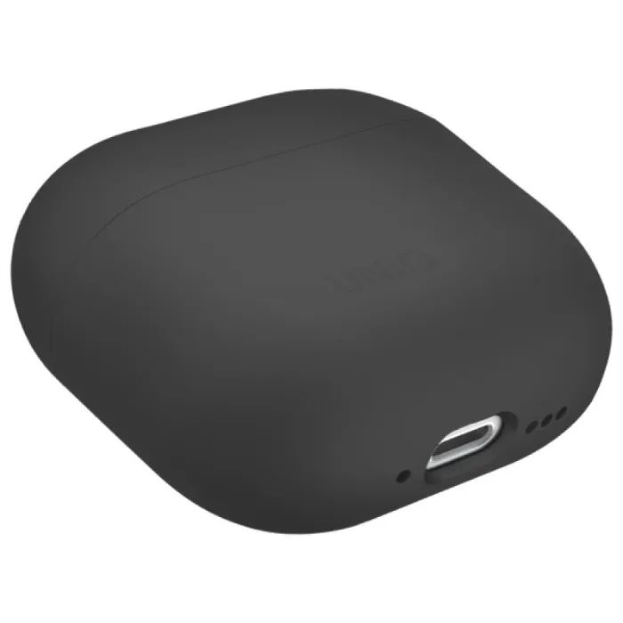 Чехол для наушников Uniq Lino AirPods 4 Silicone Ash Grey (8886463691373) изображение 4