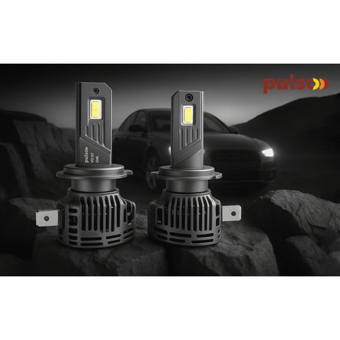 Автолампа PULSO LED-chips Flip chip/9-16V/2*50W/6000Lm/6500K (VO-H7) зображення 7