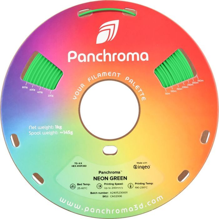 Пластик для 3D-принтера Polymaker PLA PANCHROMA NEON 1,75mm 1kg YELLOW (CA02007) зображення 2