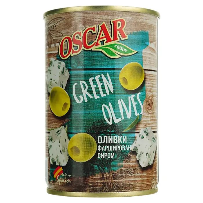 Овощная консервация Oscar foods Оливки фаршированные творогом 300 г (8413552052458)