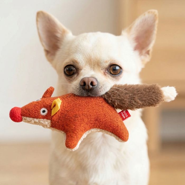 Игрушка для собак WAUDOG Fun Plush Лиса трикотаж 18 см (6259) изображение 4