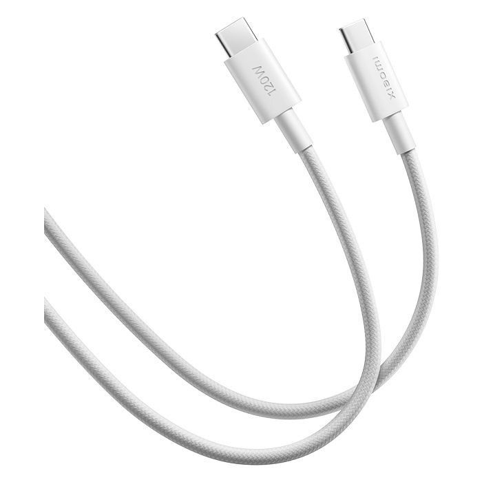 Дата кабель USB-C to USB-C 2.0m 6A braided white Xiaomi (1169400) изображение 3