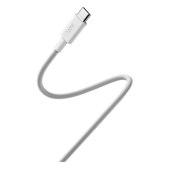 Дата кабель USB-C to USB-C 2.0m 6A braided white Xiaomi (1169400) изображение 4