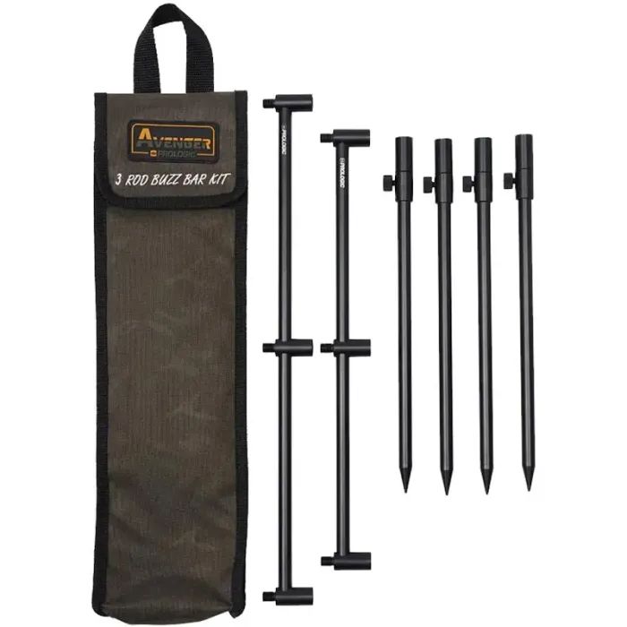 Буз-бар Prologic Avenger 3 Rod Buzz Bar Kit & Carrycase 20-34cm 0.537kg (1846.15.97) изображение 2