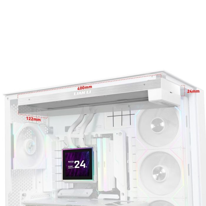 Система рідинного охолодження Lian Li HydroShift II LCD-S 360N FANLESS, White (G89.GHS2LCDS36NW.00) зображення 5