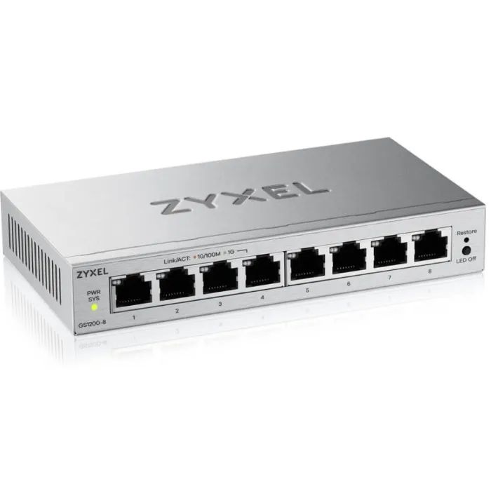 Коммутатор сетевой ZyXel GS1200-8 v3 (GS1200-8V3-EU0101F) изображение 3