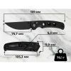 Нож Civivi Noctis, Black G10, Black Stonewash (C24020C-1) изображение 11