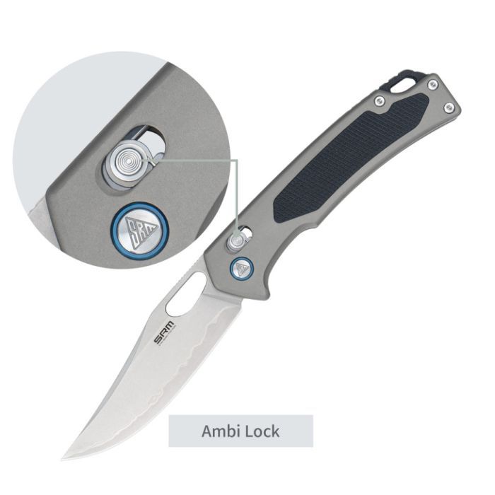Нож SRM Retriever 9203-AK, Black G10/Aluminium, Stonewash (9203-AK) изображение 7