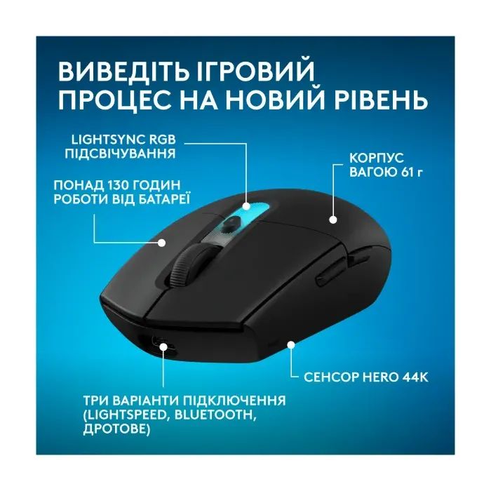 Мышка Logitech G305 X Superlight Wireless White (910-007747) изображение 3
