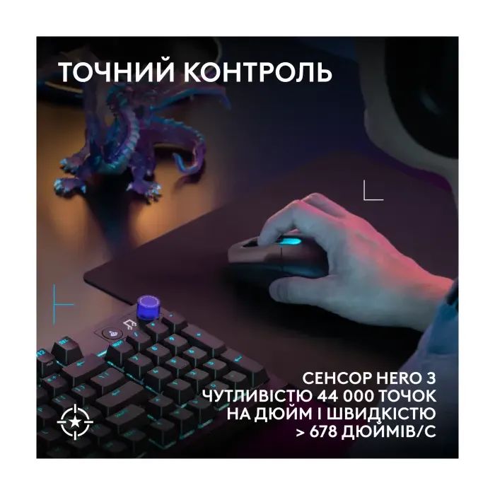 Мышка Logitech G305 X Superlight Wireless White (910-007747) изображение 5