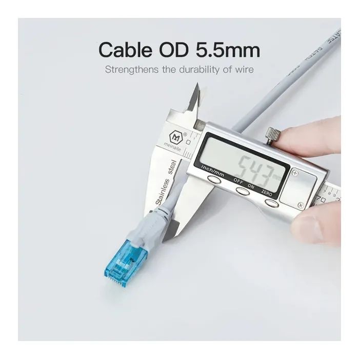 Патч-корд Cat.5E UTP Patch Cable 2M Blue Vention (VAP-A10-S200) изображение 4