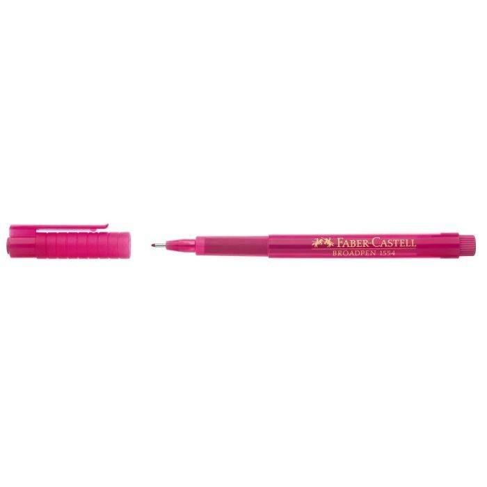 Лайнер Faber-Castell BROADPEN 1554 червоний, 0,8 мм (25785) зображення 2