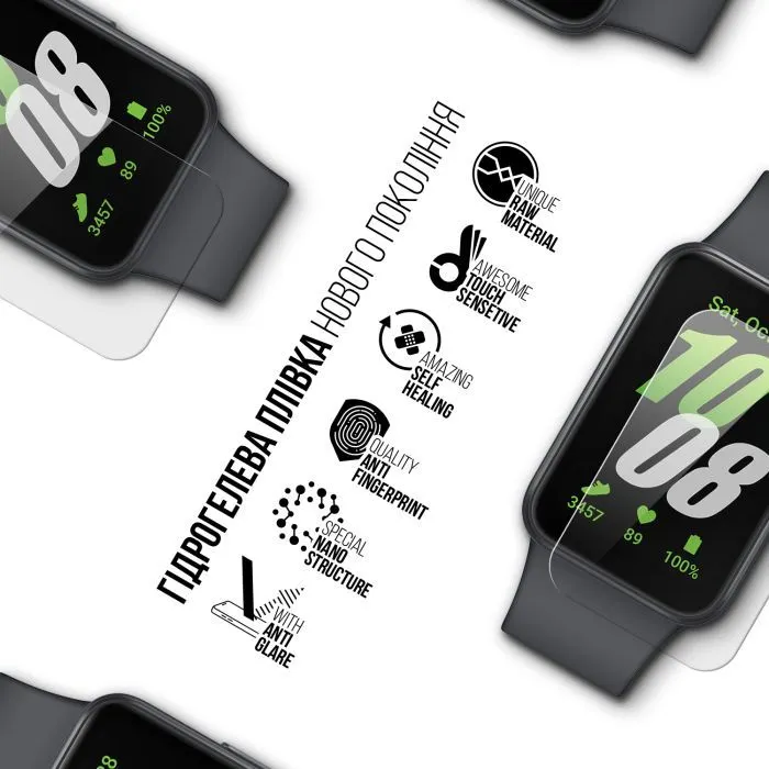 Пленка защитная Armorstandart Matte hydrogel Samsung Galaxy Watch Fit 3 6 pcs (ARM92107) изображение 2