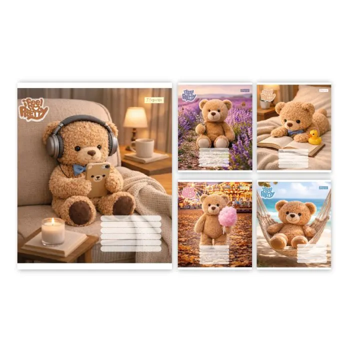 Зошит 1 вересня Bear stories А5 18 аркушів лінія (768973)