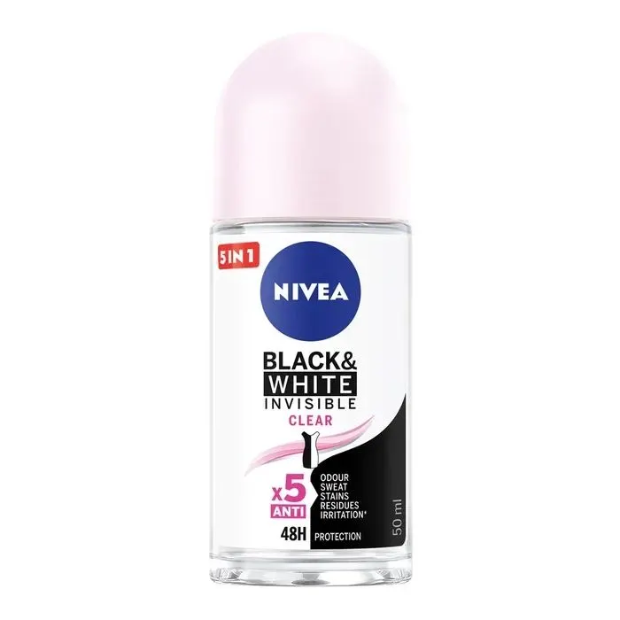 Антиперспірант Nivea Black & White Invisible Clear 50 мл (4006000032481)