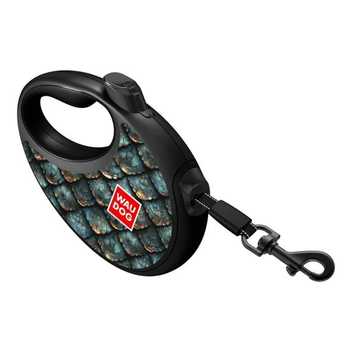 Поводок для собак WAUDOG R-leash с контейнером для пакетов "Луска", светоотражающая лента L (257-0179) изображение 3
