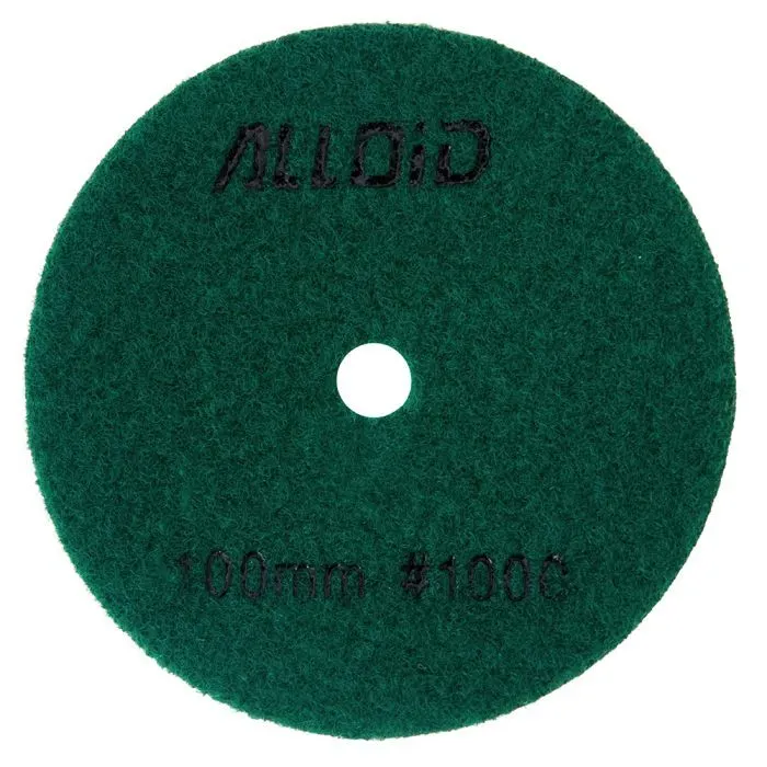 Круг зачистний Alloid Pro, алмазний, шліфувальний, на липучці, HEXAGON, 100мм, зерно 1000 (DD-63391)