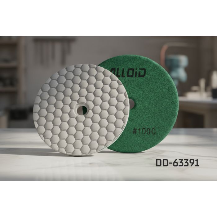 Круг зачистной Alloid Pro, алмазный, шлифовальный, на липучке, HEXAGON, 100мм, зерно 1500 (DD-63392) изображение 6
