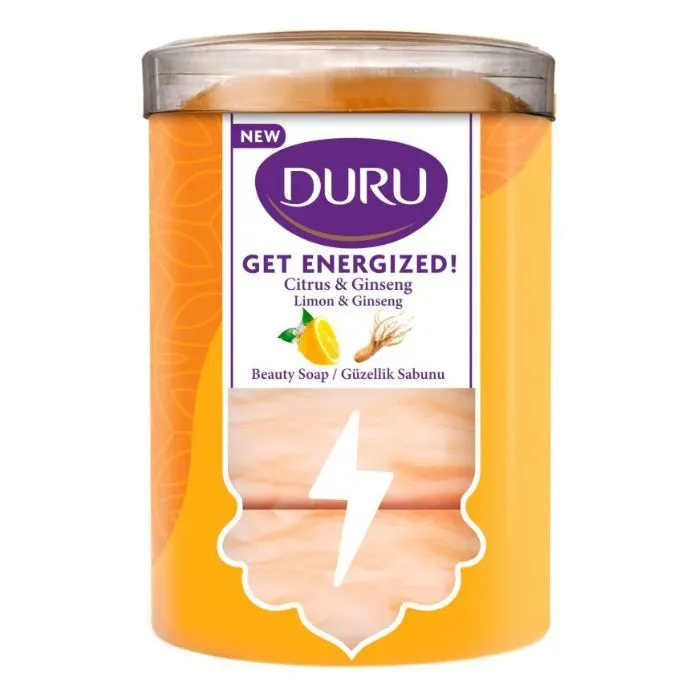 Твердое мыло Duru Get Energized Citrus & Ginseng Beauty Soap 4 х 90 г (8690506541569)