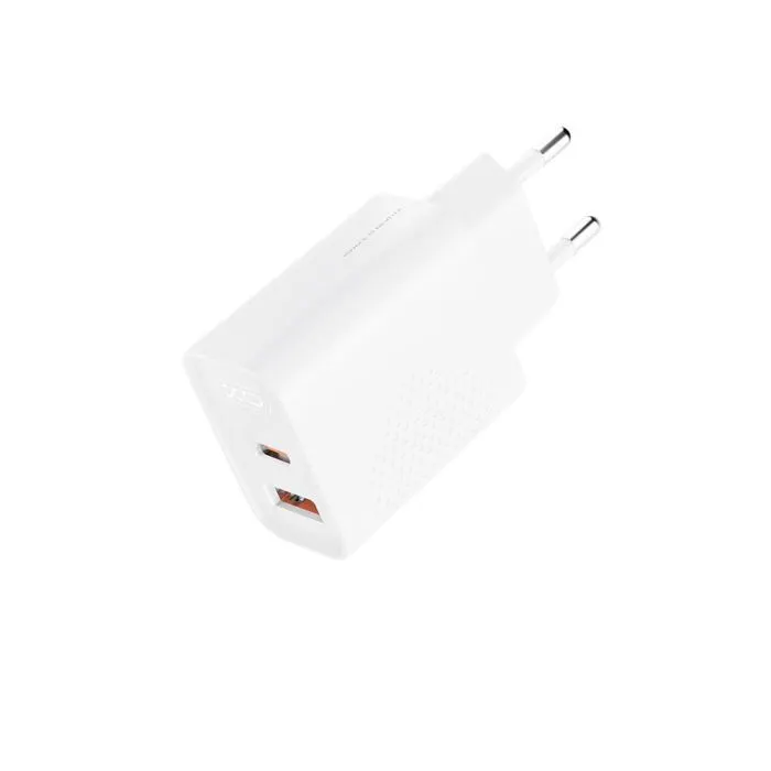 Зарядное устройство XO QC16U 1xUSB-C PD30W + 1xUSB QC3.0 GaN white (XO-QC16U) изображение 2