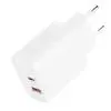 Зарядное устройство XO QC16U 1xUSB-C PD30W + 1xUSB QC3.0 GaN white (XO-QC16U) изображение 3