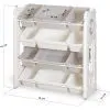 Детский стеллаж Mealux для книг и игрушек Olaf (KD-E025 White/Grey) изображение 2