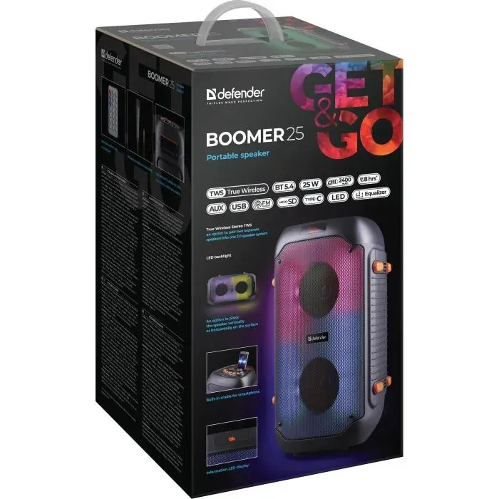Акустична система Defender Boomer 25 Black (65425) зображення 11