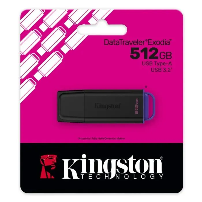 USB флеш накопичувач Kingston 512GB DataTraveler Exodia Black-Purple USB 3.2 (DTXG2/512GB) зображення 5