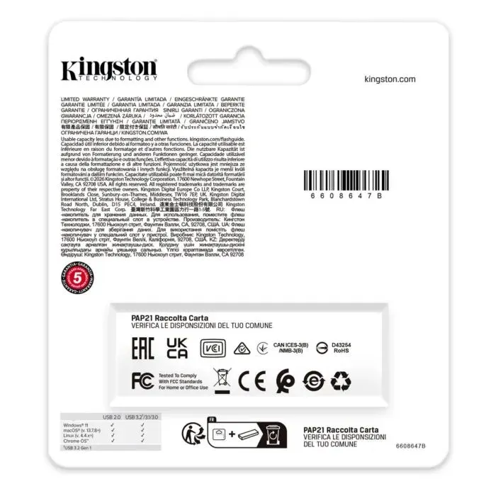 USB флеш накопичувач Kingston 512GB DataTraveler Exodia Black-Purple USB 3.2 (DTXG2/512GB) зображення 6