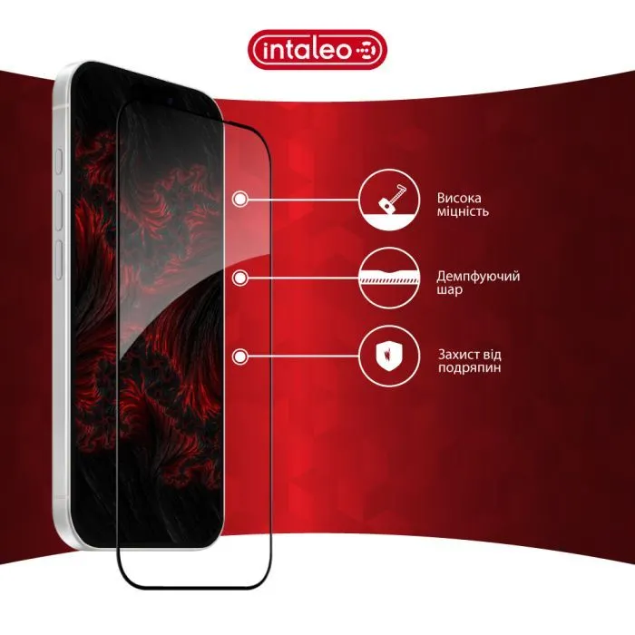 Скло захисне Intaleo Full Glue ESD Apple iPhone 17 Black (1283126625992) зображення 5