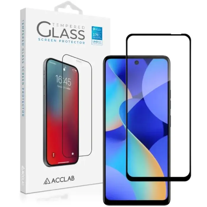 Скло захисне ACCLAB Full Glue ESD Tecno POP 10 Black (1283126627958)