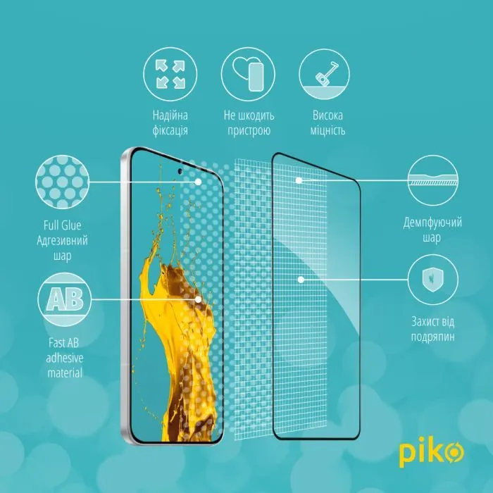 Скло захисне Piko Full Glue ESD Xiaomi POCO F7 Black (1283126624018) зображення 4
