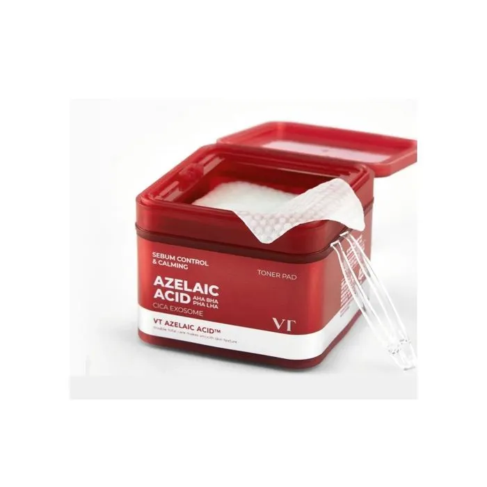 Тонік для обличчя VT Cosmetics Azelaic Acid Toner Pad 60 шт (8803463011567) зображення 2